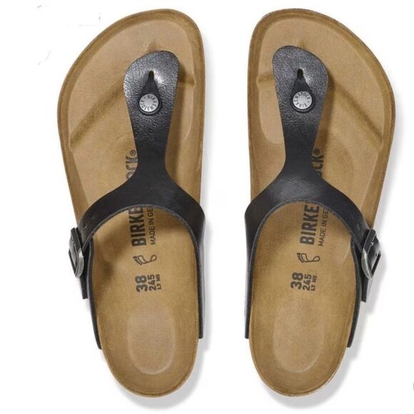BIRKENSTOCK Gizeh Fringe Graceful Licorice 37 7 US - Picture 1 of 9